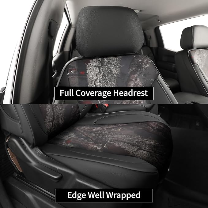 Faux Leather Seat Covers for Chevrolet Silverado — Black