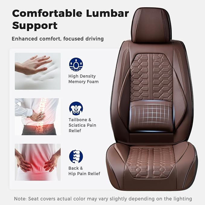 Universal Seat Covers — Front Seat — Coffee