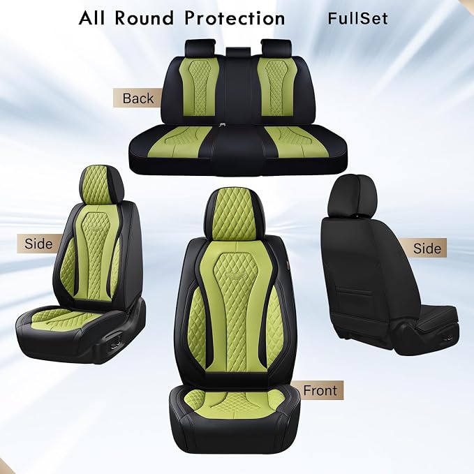 Universal Seat Covers — Full Set — Green
