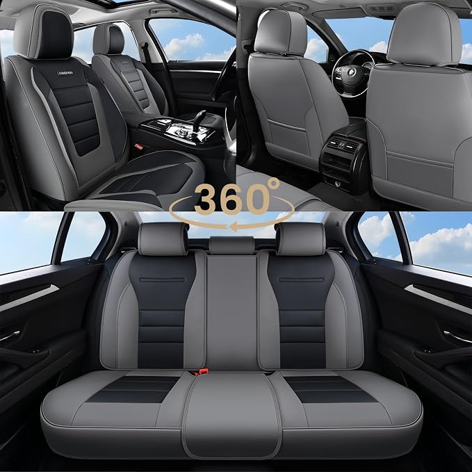 Universal Seat Covers — Front Seat — Gray / Black