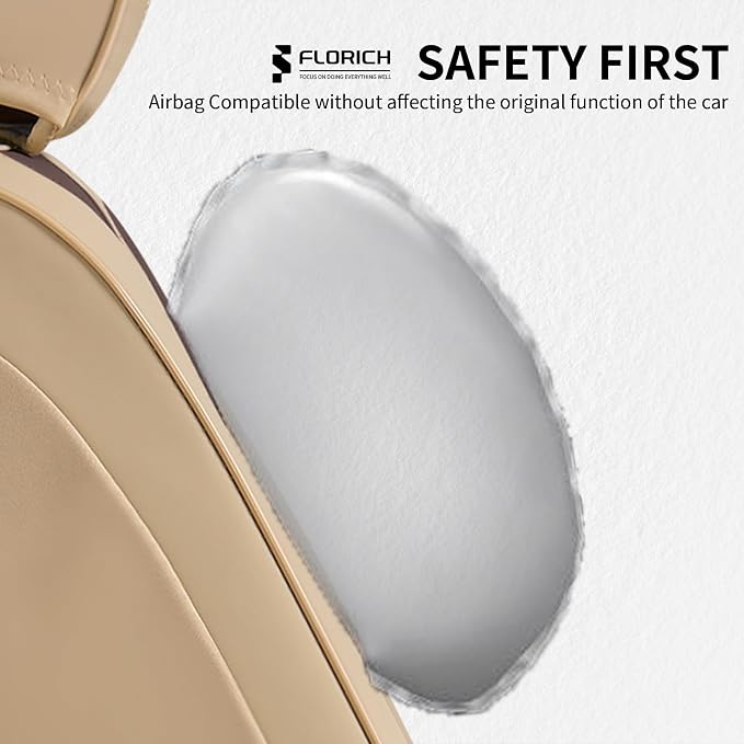 Universal Seat Covers — Front Seat — Beige / Coffee