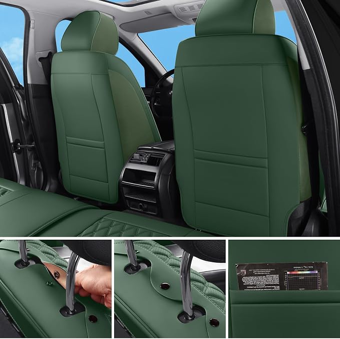 Universal Seat Covers — Full Set — Green