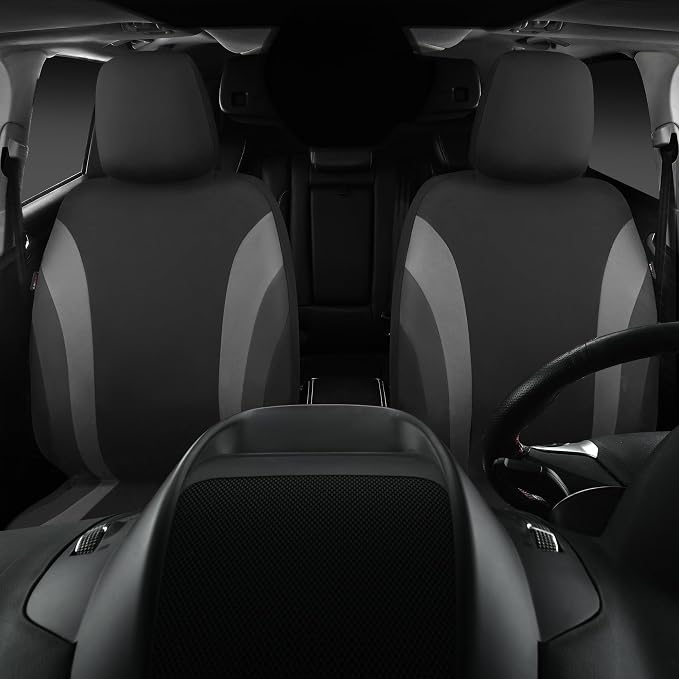 Universal Seat Covers — Front Seat — Gray / Black