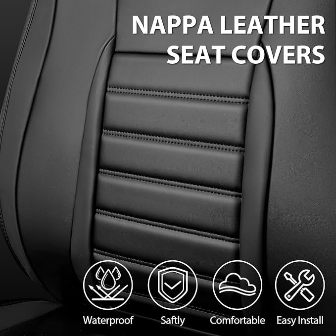 Universal Seat Covers — Front Seat — Black