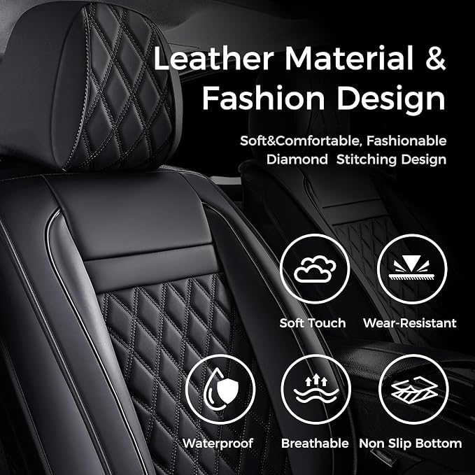 Universal Seat Covers — Full Set — Black