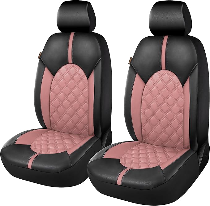 Universal Faux Leather Seat Covers — Front Seat
