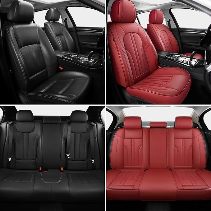 Car Seat Covers — Full Set — Red