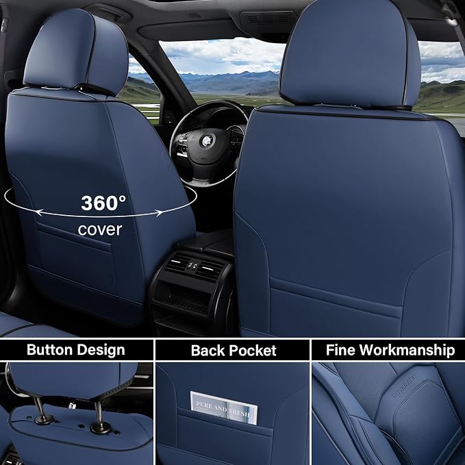 Universal Seat Covers — Full Set — Blue
