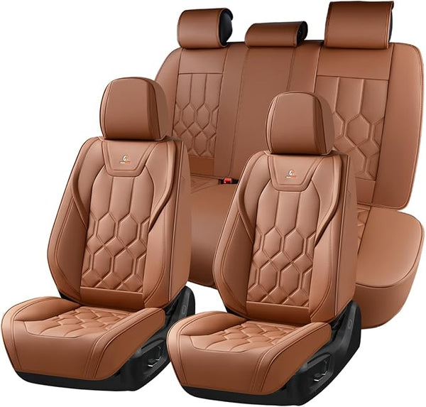 Universal Seat Covers — Full Set — Brown