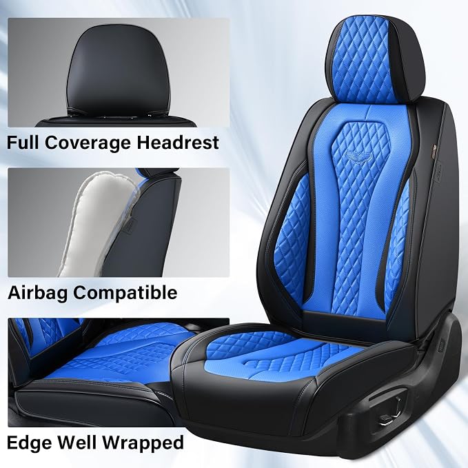 Universal Seat Covers — Front Seat — Blue