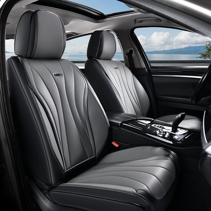 Universal Seat Covers — Front Seat — Black / Gray