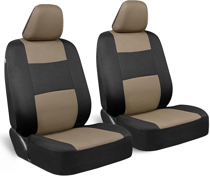 Universal Seat Covers — Front Seat — Beige / Black