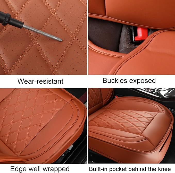 Universal Seat Covers — Full Set — Brown