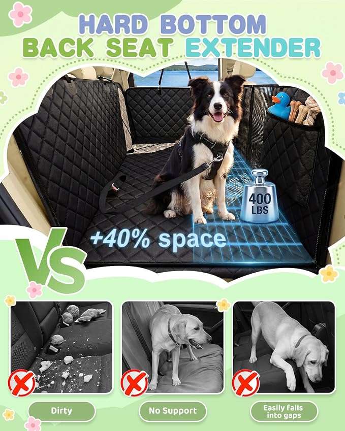 Pet Car Seat Protector — Black