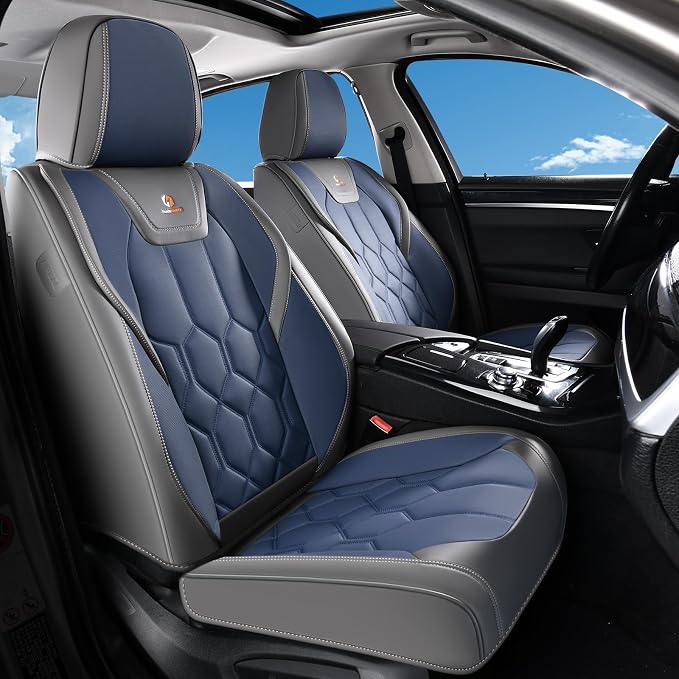 Universal Seat Covers — Front Seat — Gray / Blue
