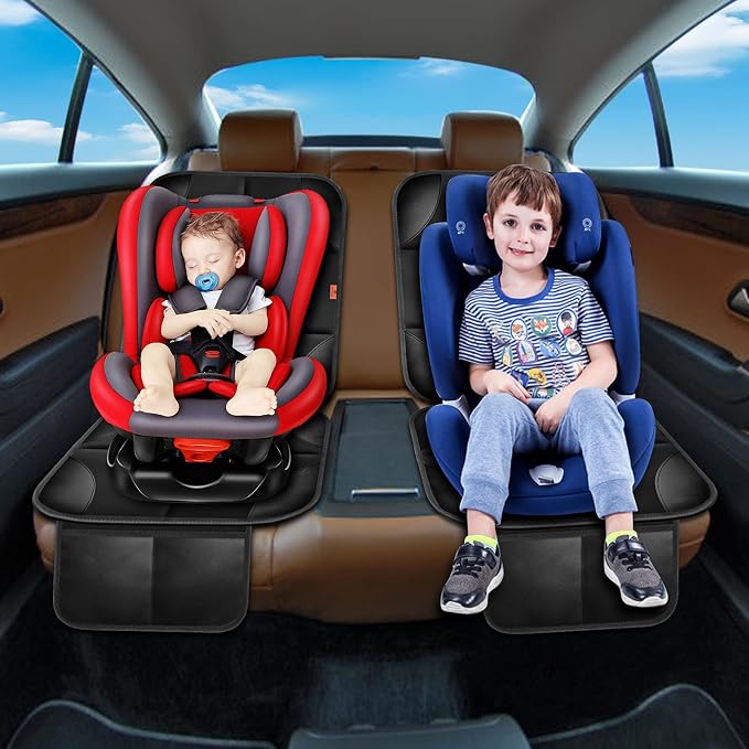 Child Car Seat Protector — Black