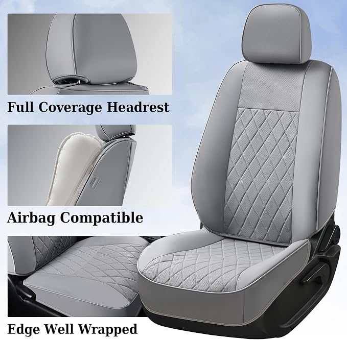 Seat Covers for Toyota Tacoma — Front Seat — Gray
