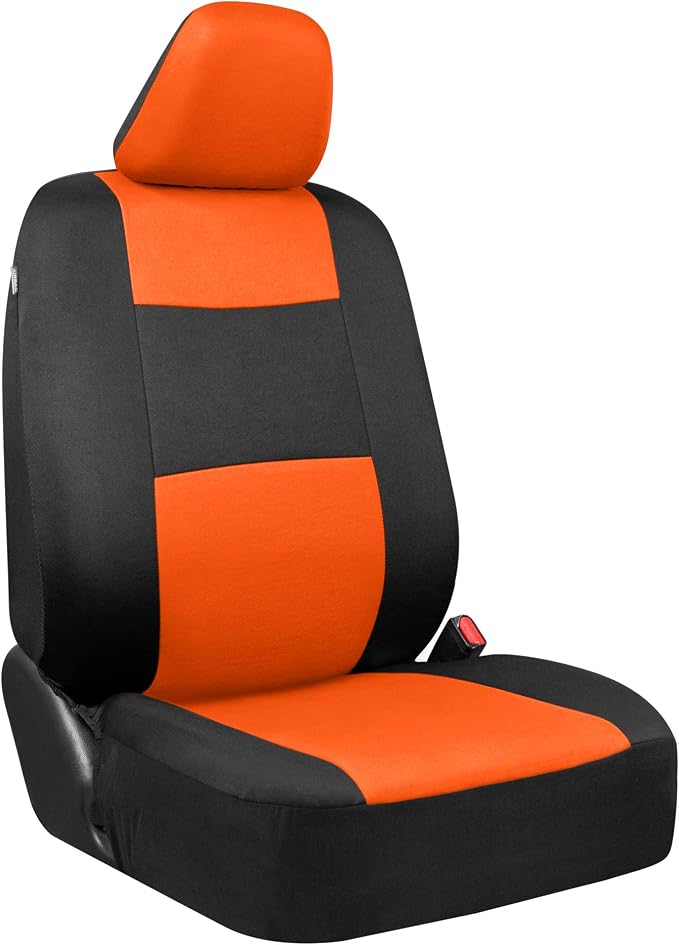 Car Seat Covers — Full Set — Orange / Black