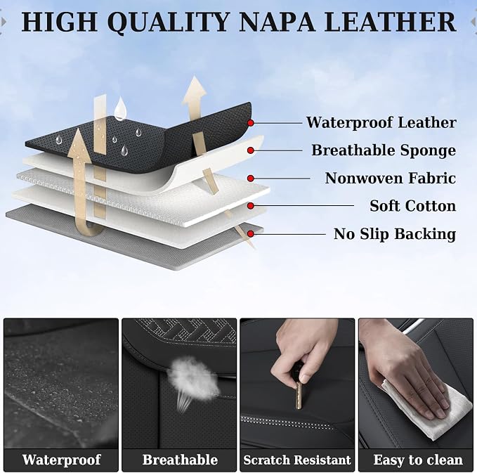 Universal Seat Covers — Full Set — Black