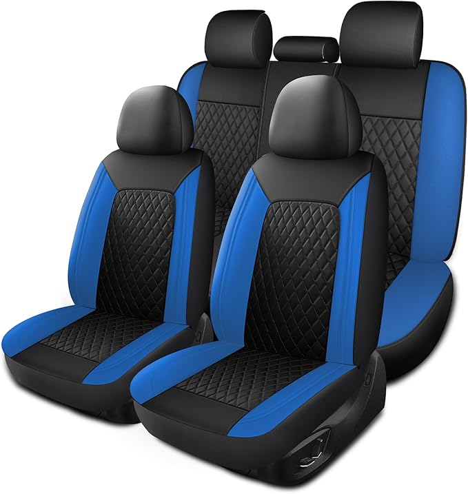 Universal Faux Leather Seat Covers — Full Set