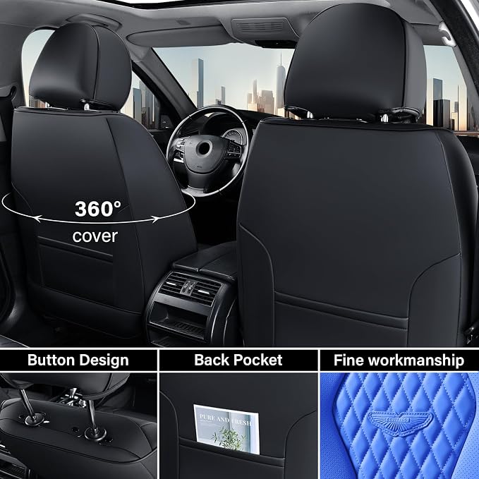 Universal Seat Covers — Front Seat — Blue