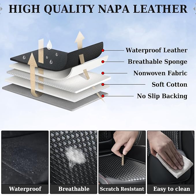 Universal Seat Covers — Front Seat — Black