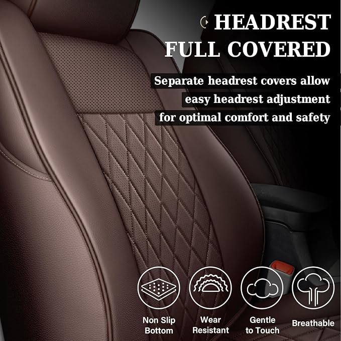 Seat Covers for Toyota Tacoma — Front Seat — Brown