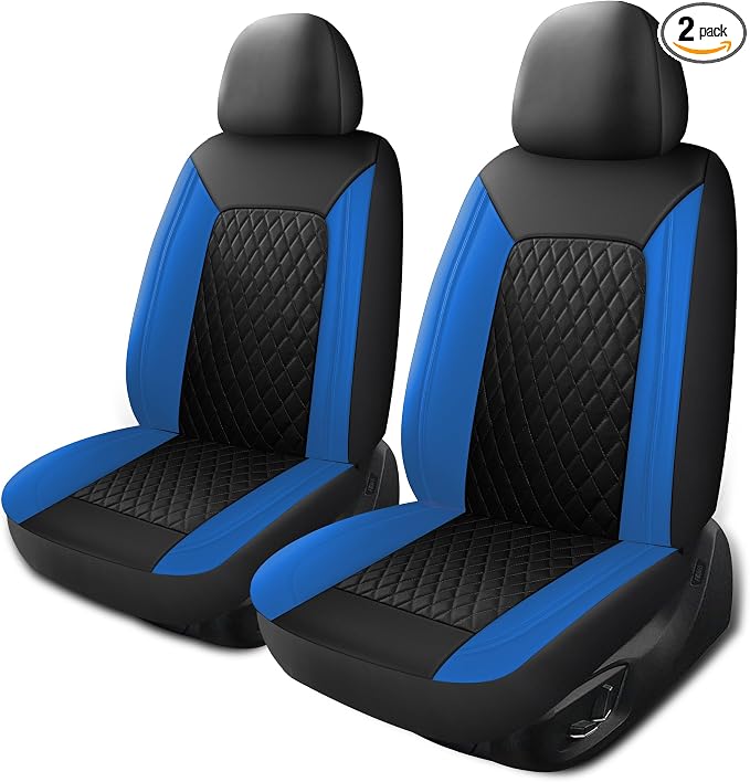 Universal Faux Leather Seat Covers — Front Seat
