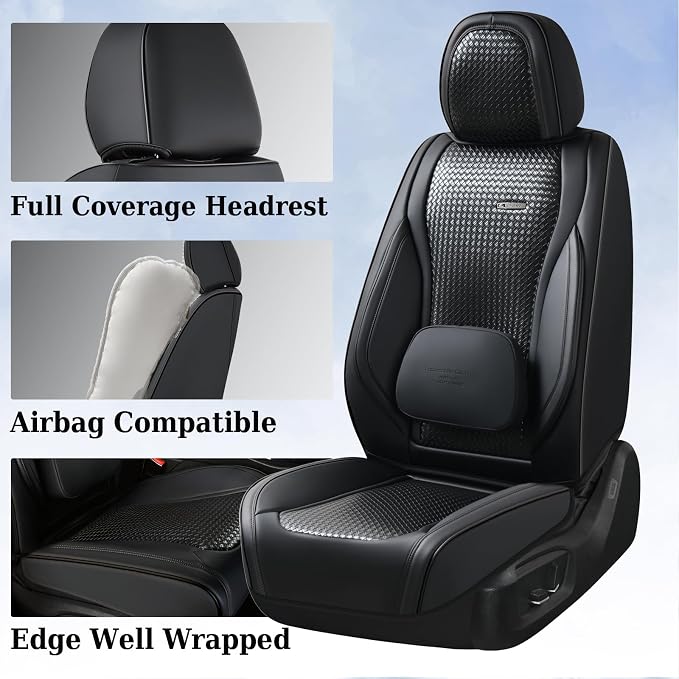 Universal Seat Covers — Front Seat — Black