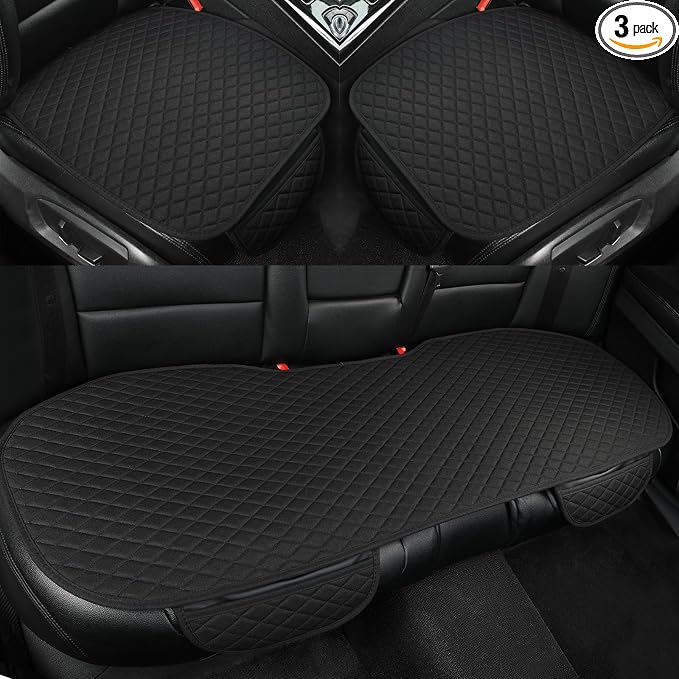 Universal Fabric Seat Covers — Front Seat — Black
