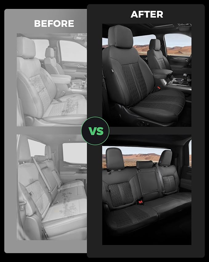 Faux Leather Seat Covers for Chevrolet Silverado / GMC Sierra