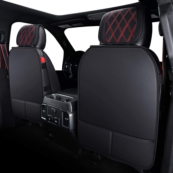 Seat Covers for Multiple Vehicles — Full Set — Black / Red