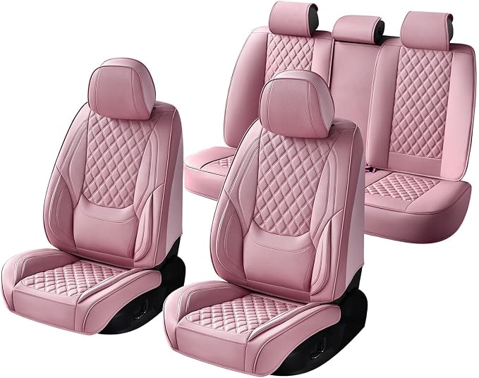 Universal Seat Covers — Full Set — Pink