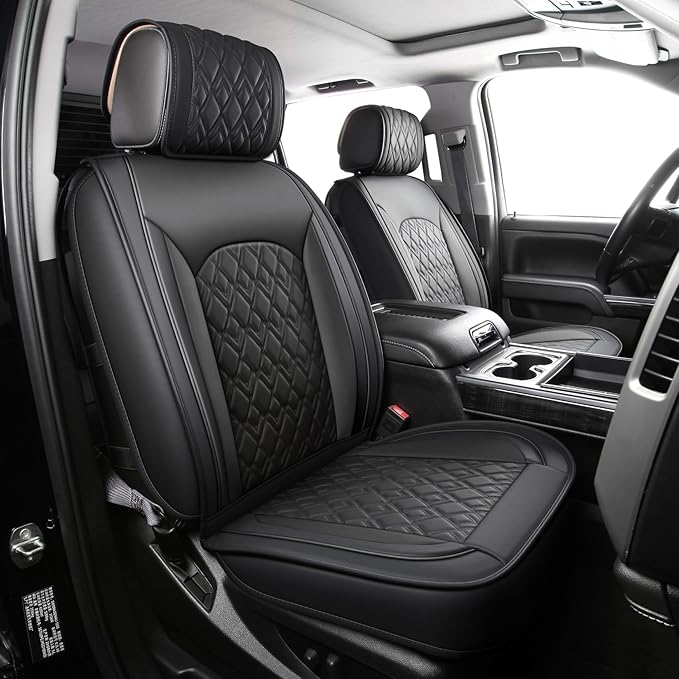 Seat Covers for Chevrolet Silverado / GMC Sierra — Full Set — Black
