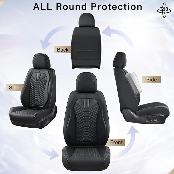 Universal Seat Covers — Front Seat — Black
