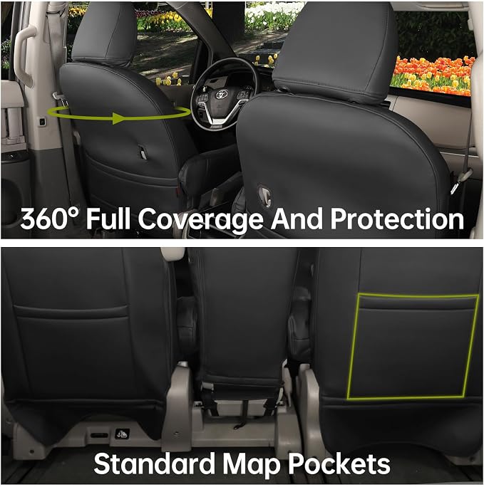 Seat Covers for Toyota Sienna — Full Set — Black