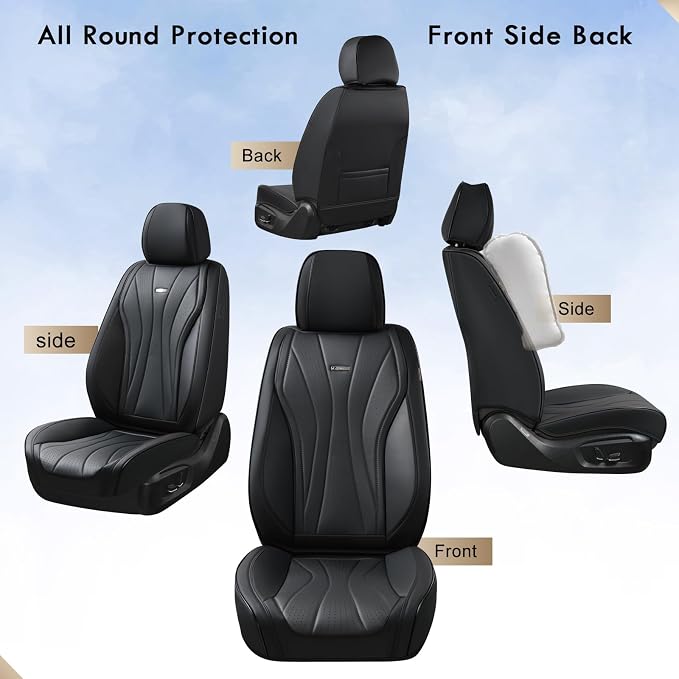 Universal Seat Covers — Front Seat — Black