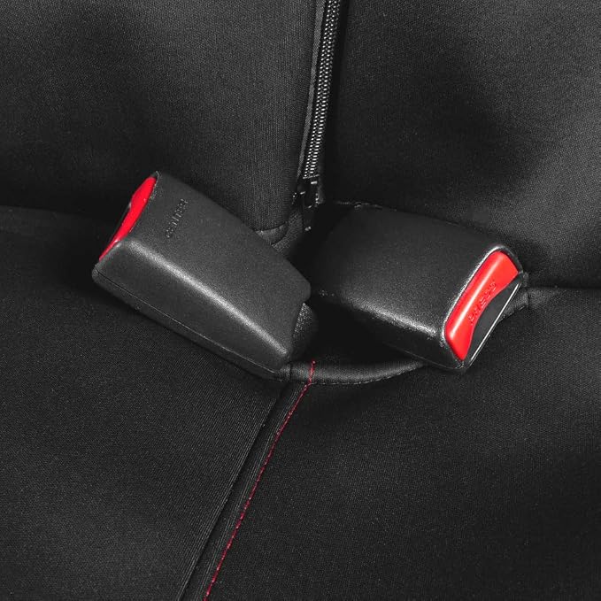 Neoprene Car Seat Covers — Full Set — Red