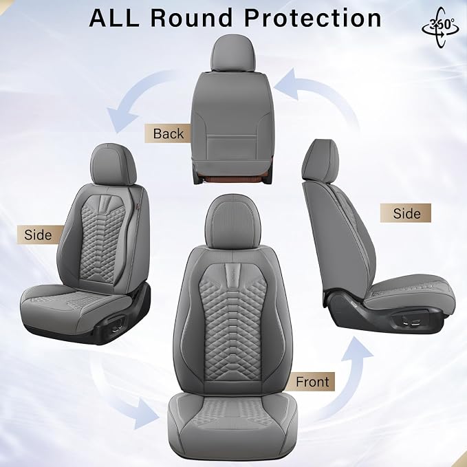 Universal Seat Covers — Front Seat — Gray