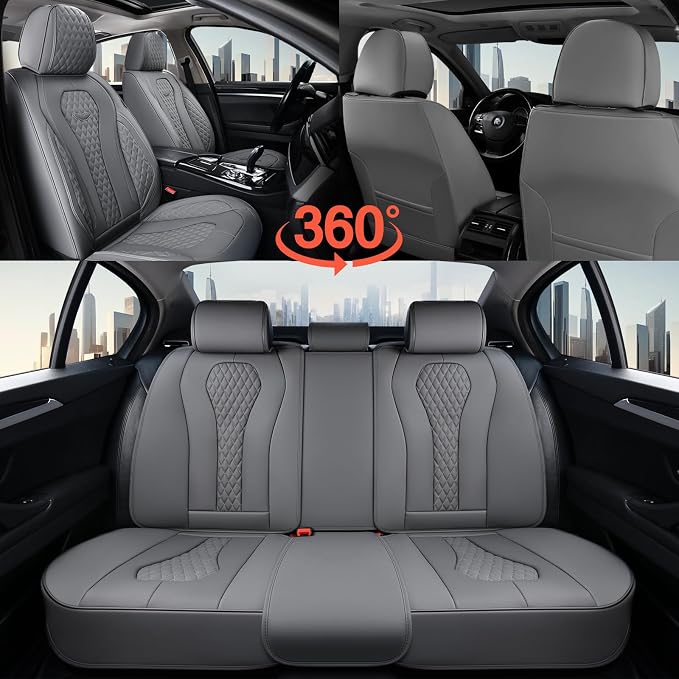 Universal Seat Covers — Full Set — Gray