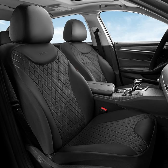 Universal Seat Covers — Front Seat — Black
