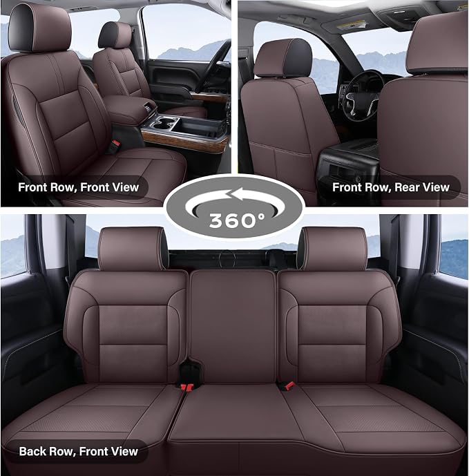 Seat Covers for Chevrolet Silverado / GMC Sierra — Full Set — Brown