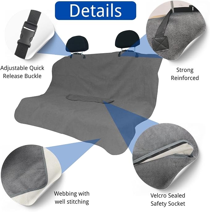 Car Seat Covers — Front Seat — Gray
