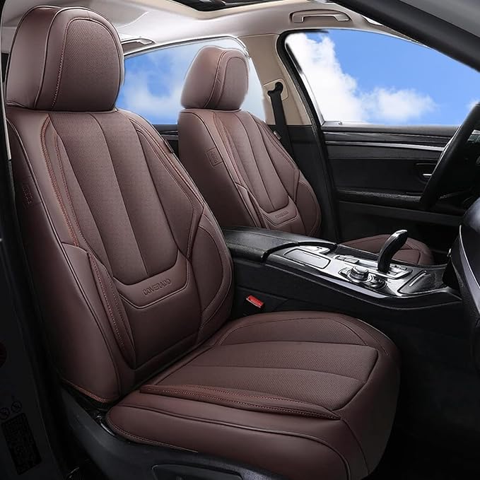 Universal Seat Covers — Full Set — Brown