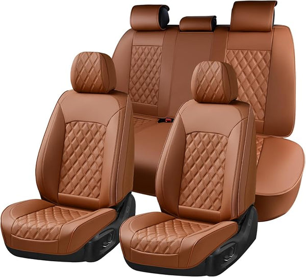 Universal Seat Covers — Full Set — Brown