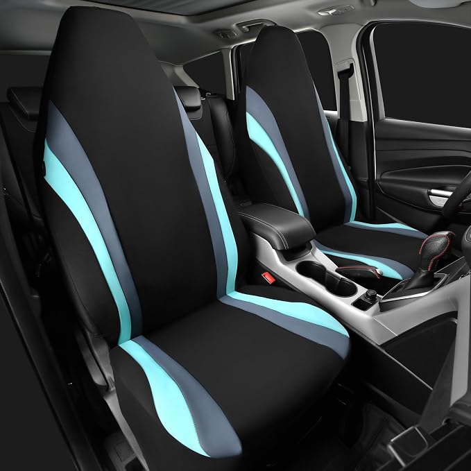 Universal Neoprene Seat Covers — Front Seat — Black