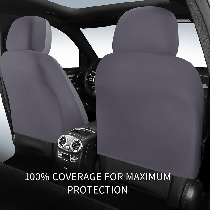 Universal Faux Leather Seat Covers — Front Seat