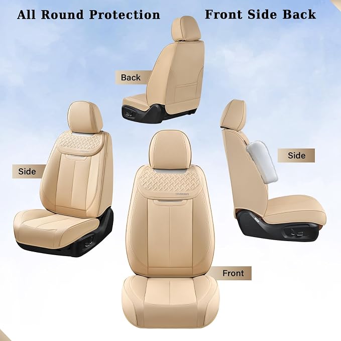 Universal Seat Covers — Front Seat — Beige