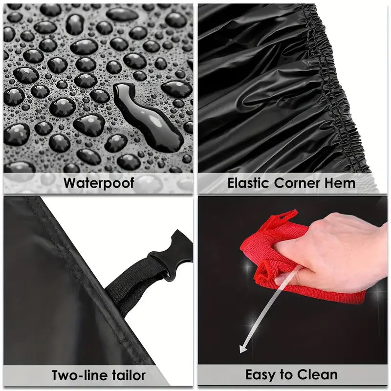 1pc Duty Waterproof Full Car Cover Outdoor UV Snow Dust Rain Resistant Protection