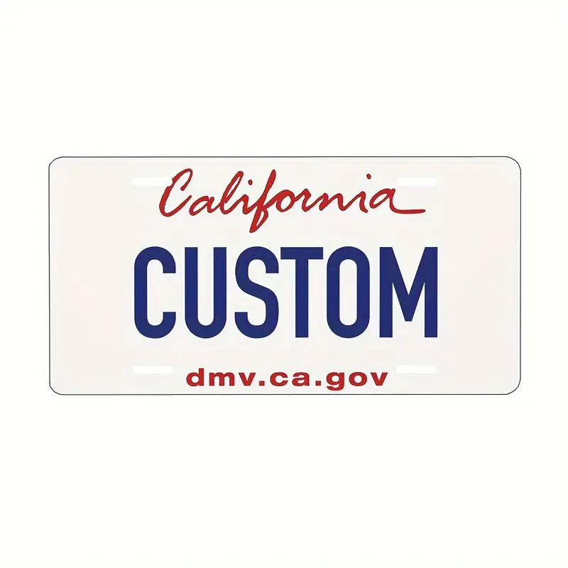 Vintage-Style Aluminum License Plate - Customizable Metal Car Tag Perfect for Front or Rear Display, 6x12 Inches Coliforna 6''x12'' 15cm*30cm 7734a1f3-b3ab-4228-a9c2-edc0e2ad3552